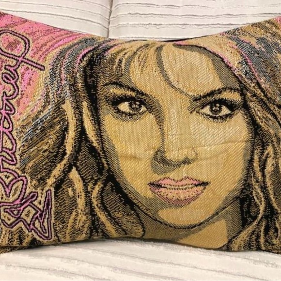 Vintage & New - Britney Spears Woven Pillow Case - Rare - Collectible - Unique - Picture 4 of 11
